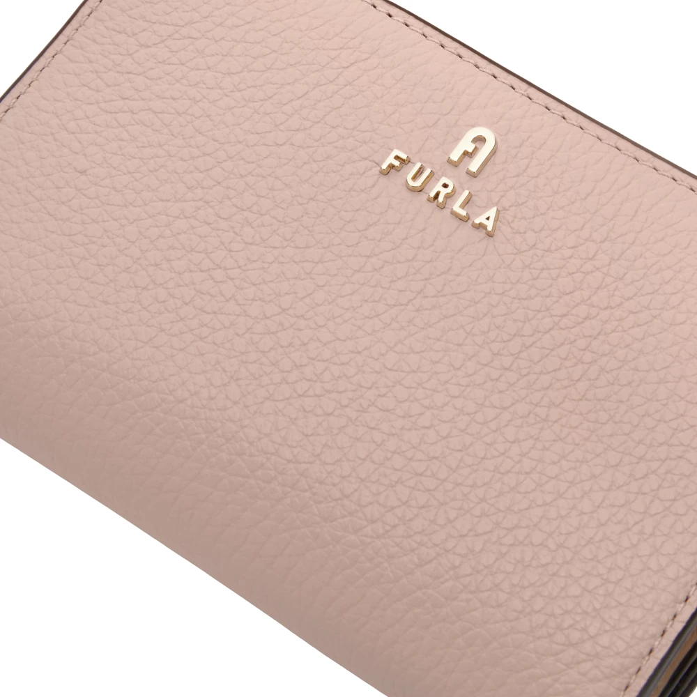 Furla Camelia Compacte Portemonnee Beige Dames