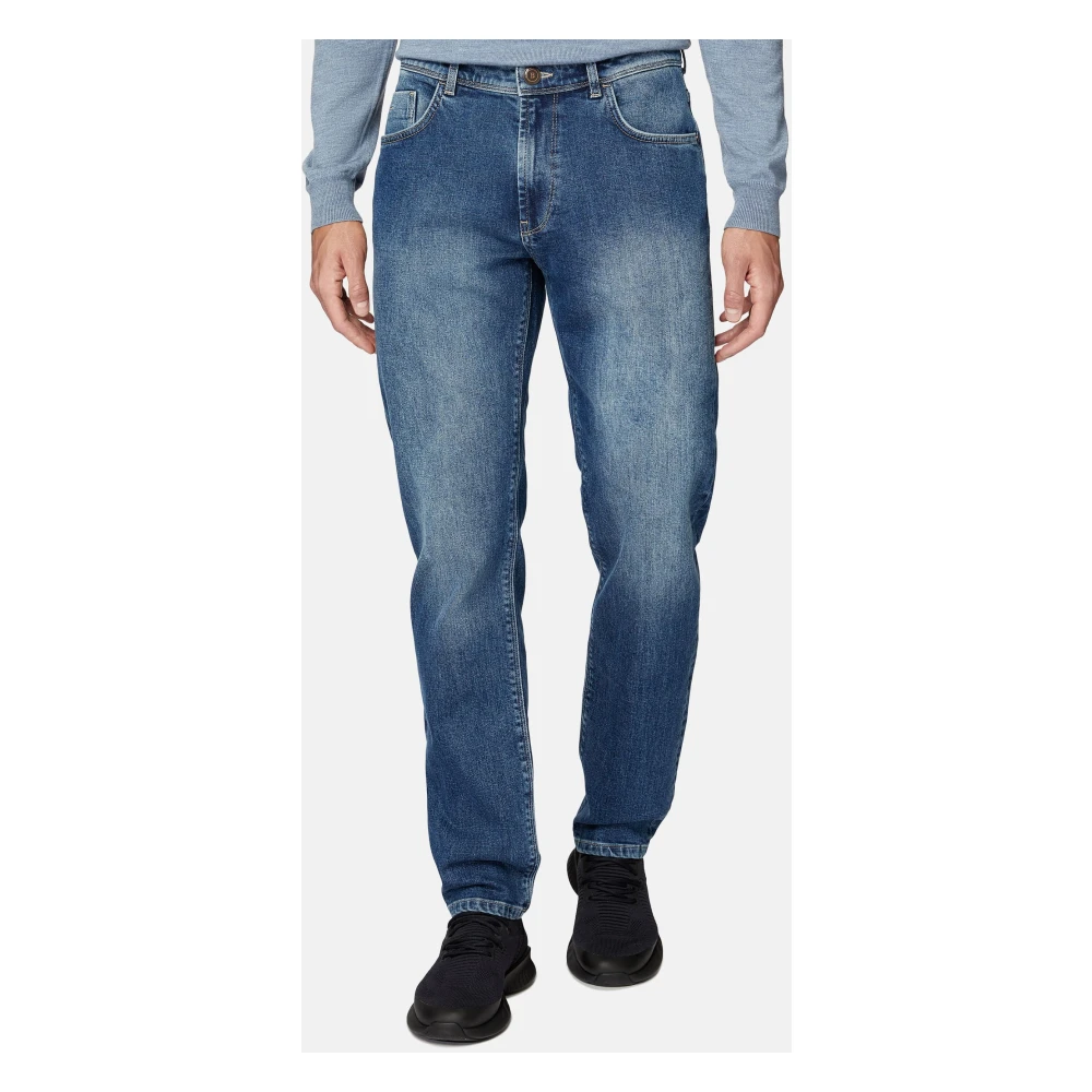 Boggi Milano Stretch Denim Jeans Blue Heren