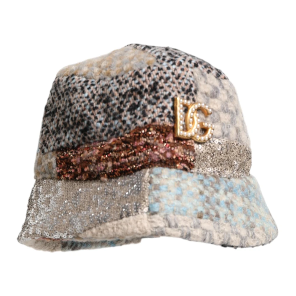 Dolce & Gabbana Unisex Patchwork Embellished Bucket Hat