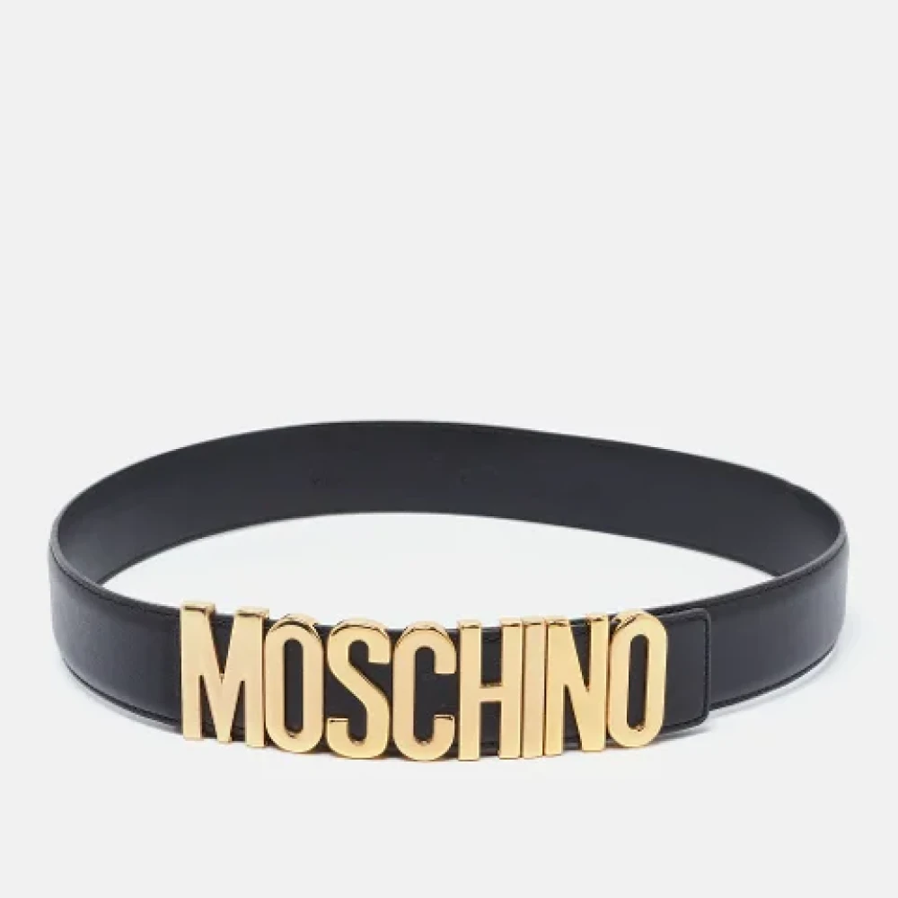 Moschino Pre-Owned Pre-owned Leather belts Black Dames