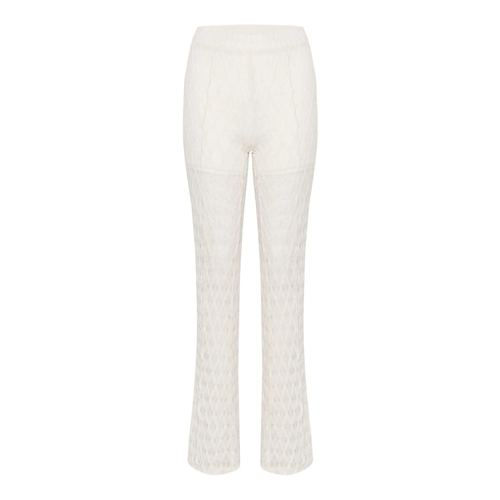 Gestuz Flared Pant Afterglow White Dames