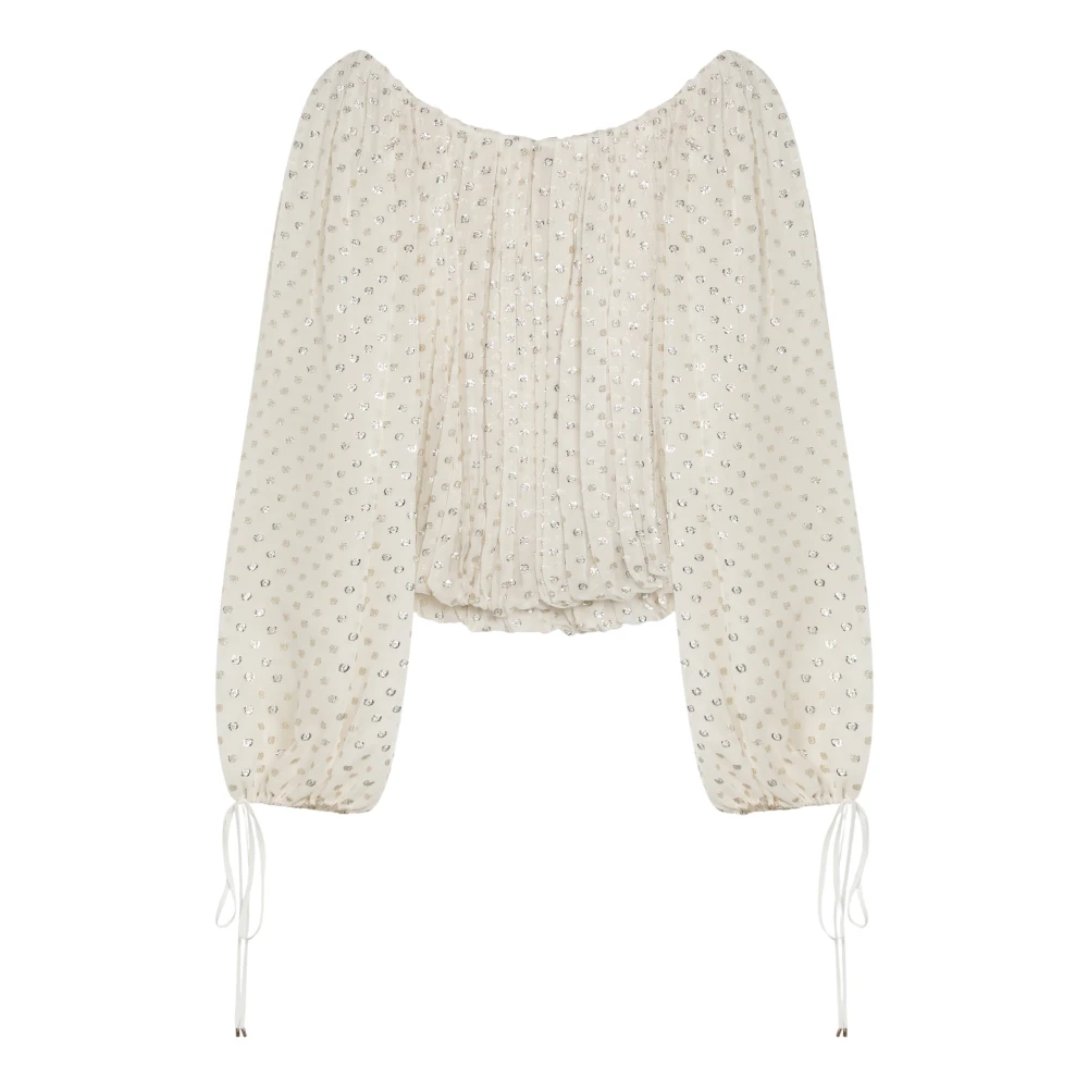 Chloé Ronde Hals Shirt Beige Dames