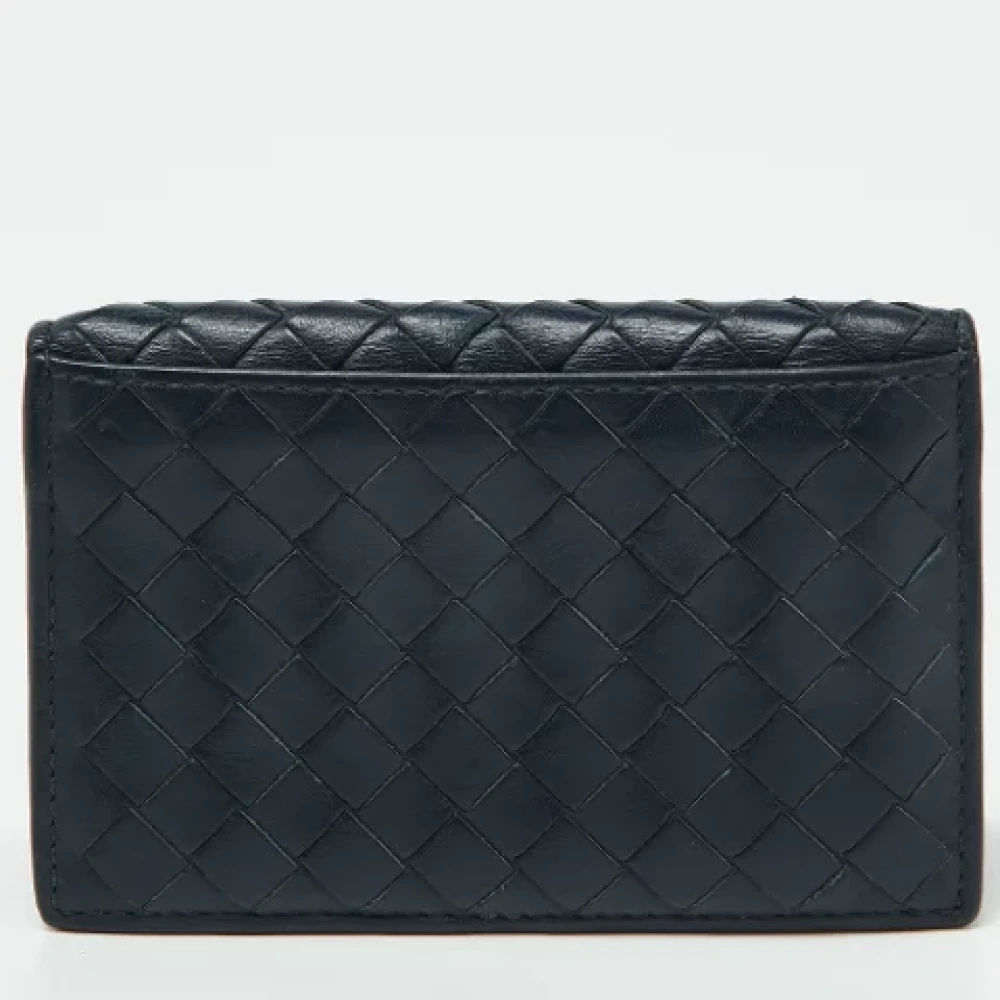 Bottega Veneta Vintage Pre-owned Leather wallets Blue Heren
