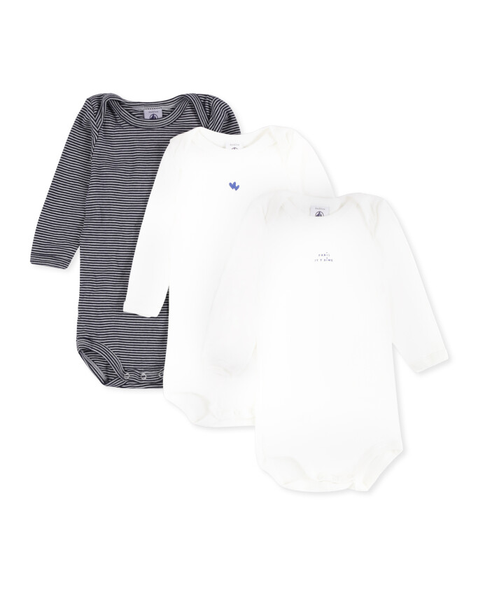 ensemble-de-body-en-coton-multicolore-avec-coeurs