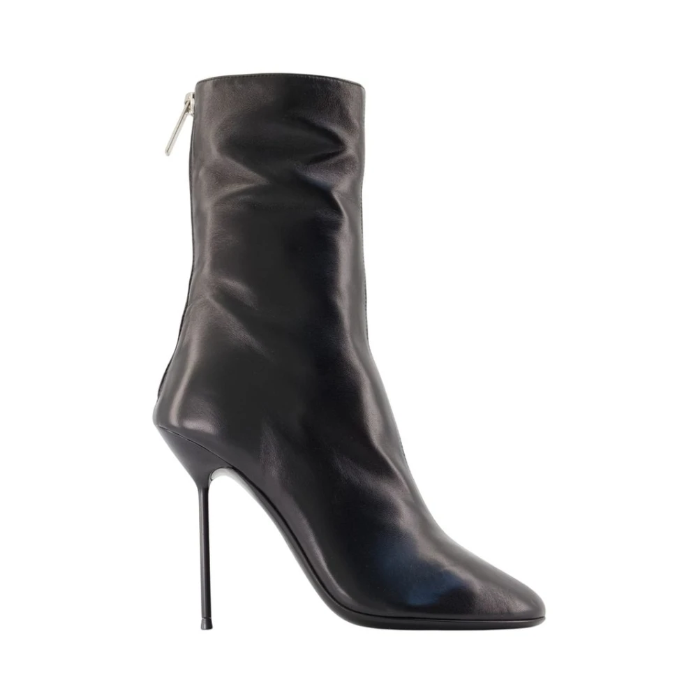 Paris Texas , Heeled Boots, Female, Black, 4 Uk, Lidia Ankle Boots - Leather - Black