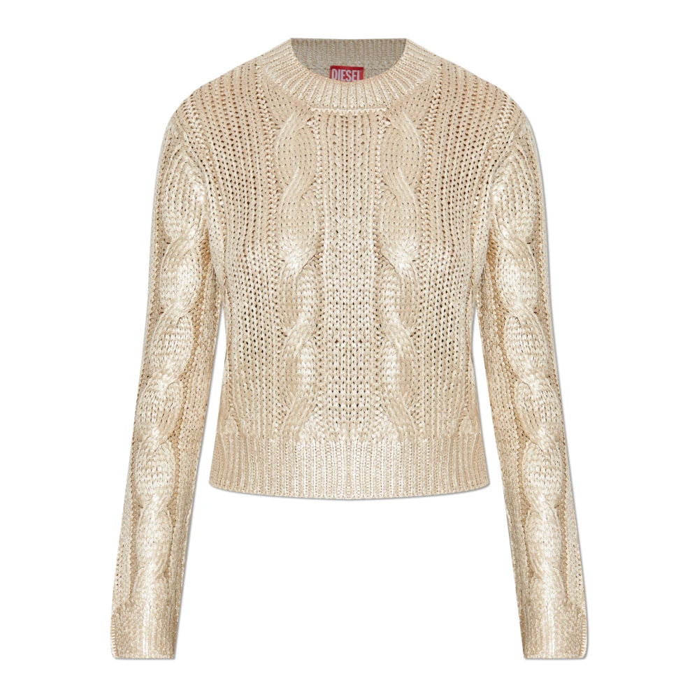 Diesel Donna Giallo Maglie, L, New,