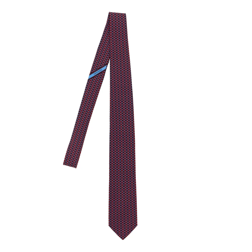 Ferragamo Men's Multicolor Gancini Jacquard Tie - Ties - One Size - Accessories