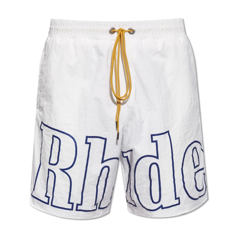 Rhude Shorts met logo White Heren