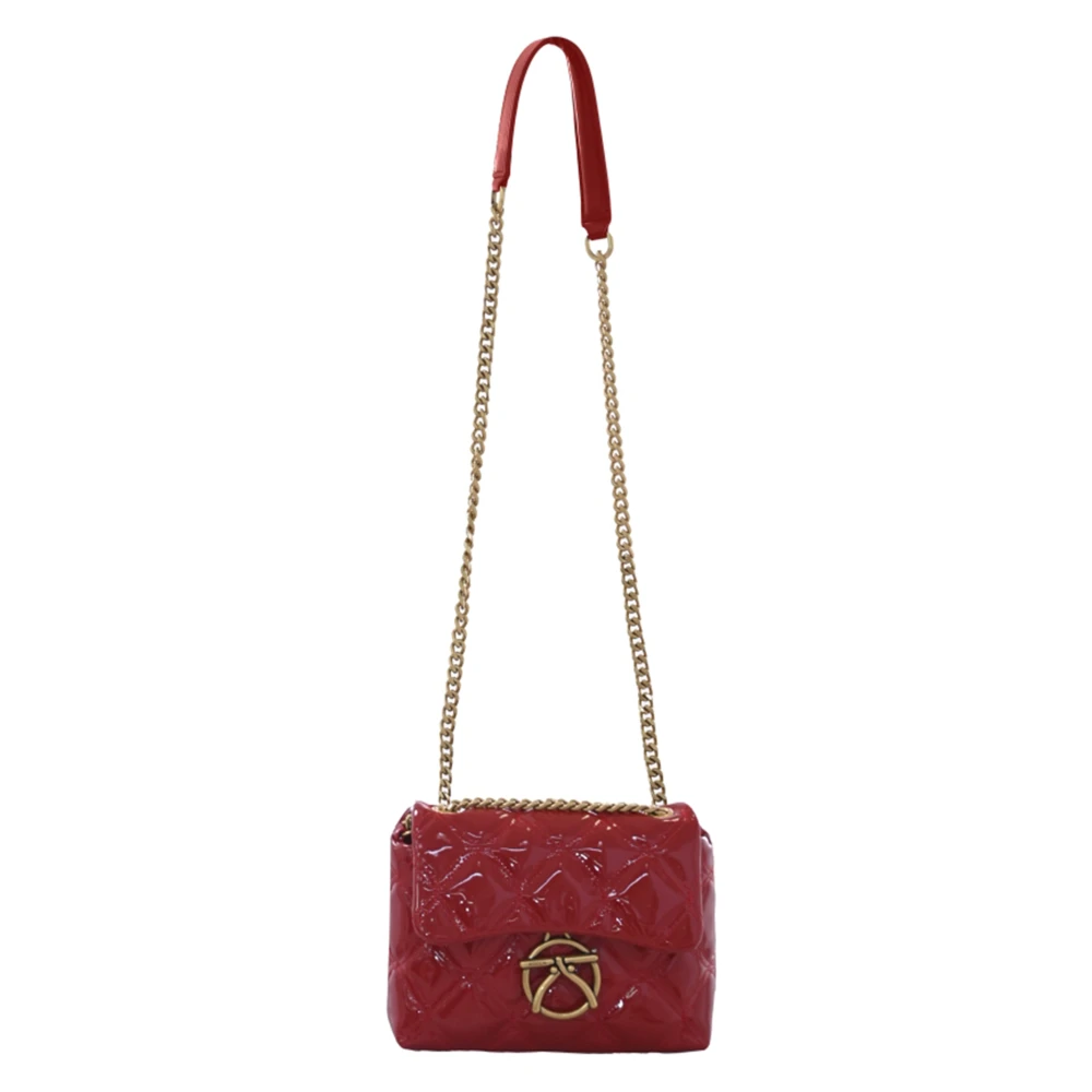 Kocca Quiltad Kedja Crossbody Väska Red, Dam