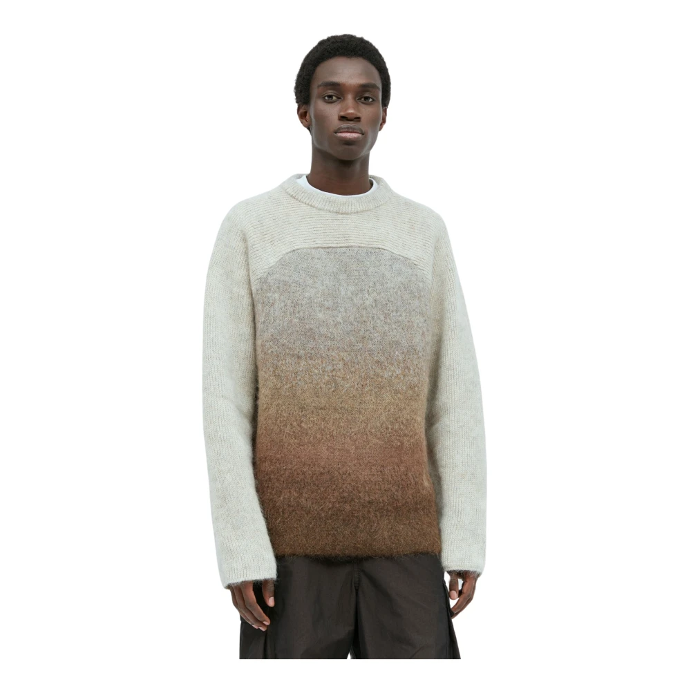 ERL Regenboog Gradient Sweater Brown Heren