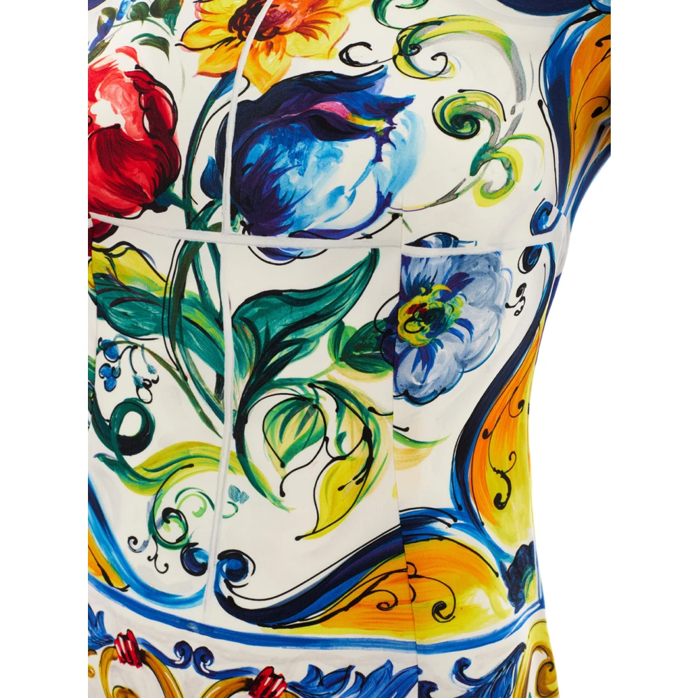 Dolce & Gabbana Multicolor Print Top Multicolor Dames