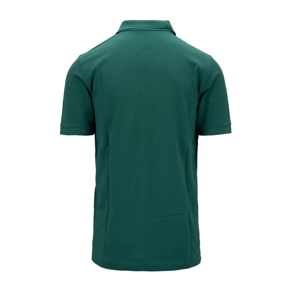 Fay Heren Button Polo Shirt Green Heren