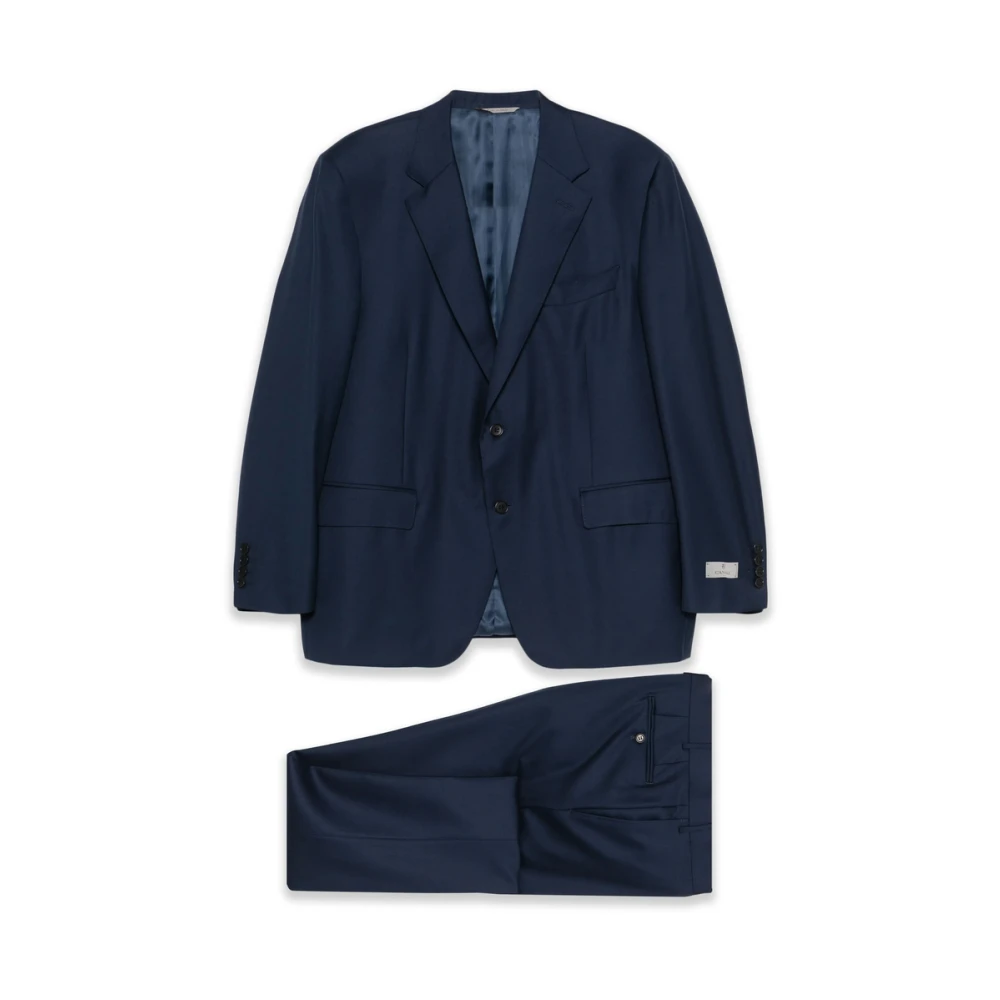 Canali Donkerblauw Pak Jas Blue Heren