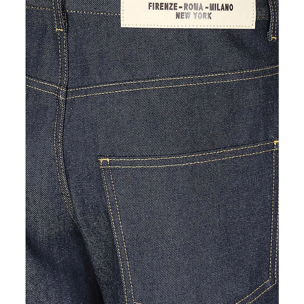 Gucci Klassieke denim jeans met contrasterende stiksels Blue Heren