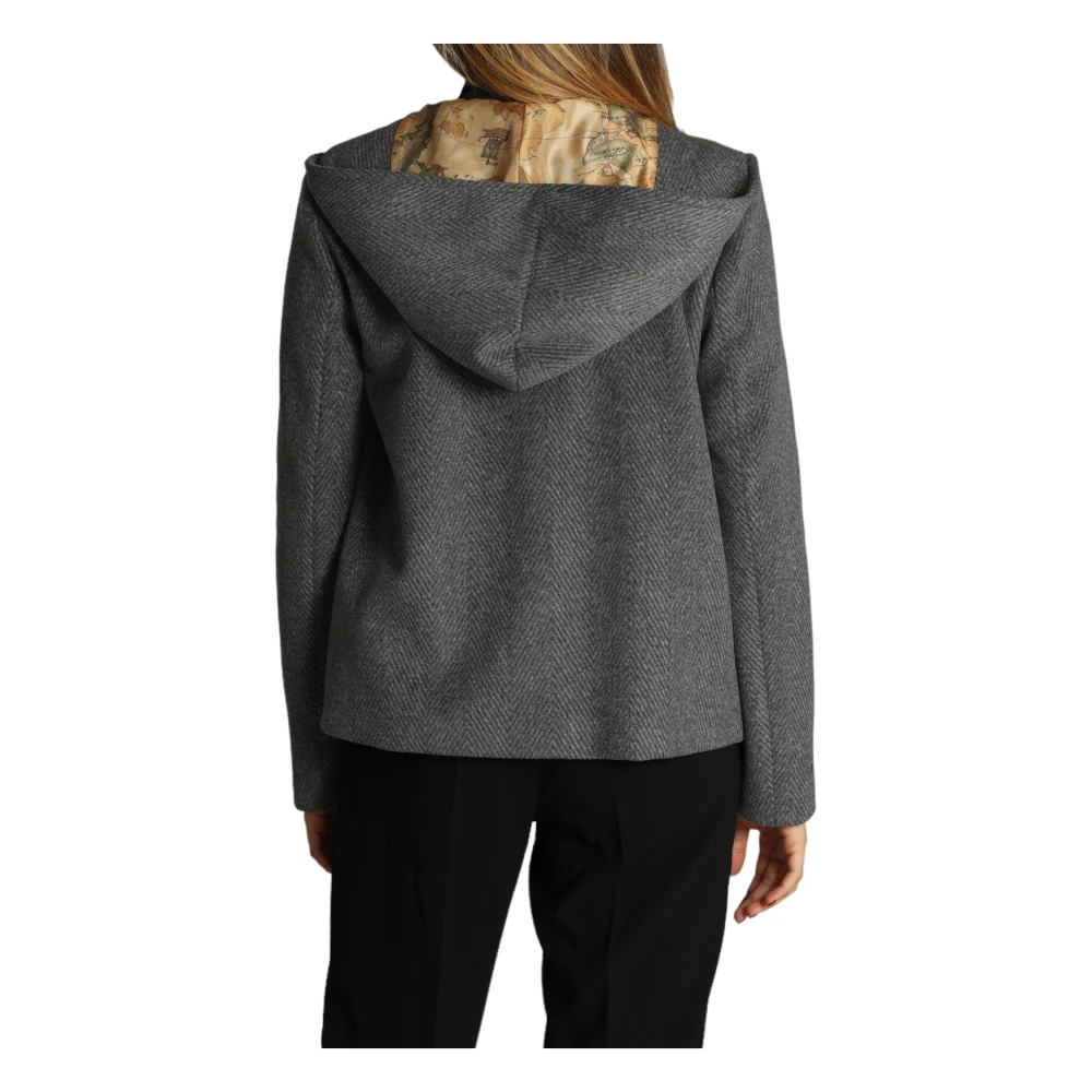 Alviero Martini 1a Classe Tijdloze Antraciet Blouson Jas Gray Dames
