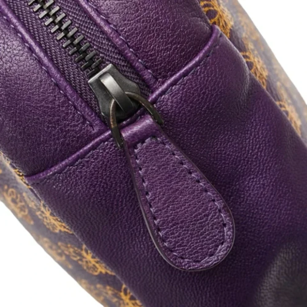 Bottega Veneta Vintage Pre-owned Leather clutches Purple Dames
