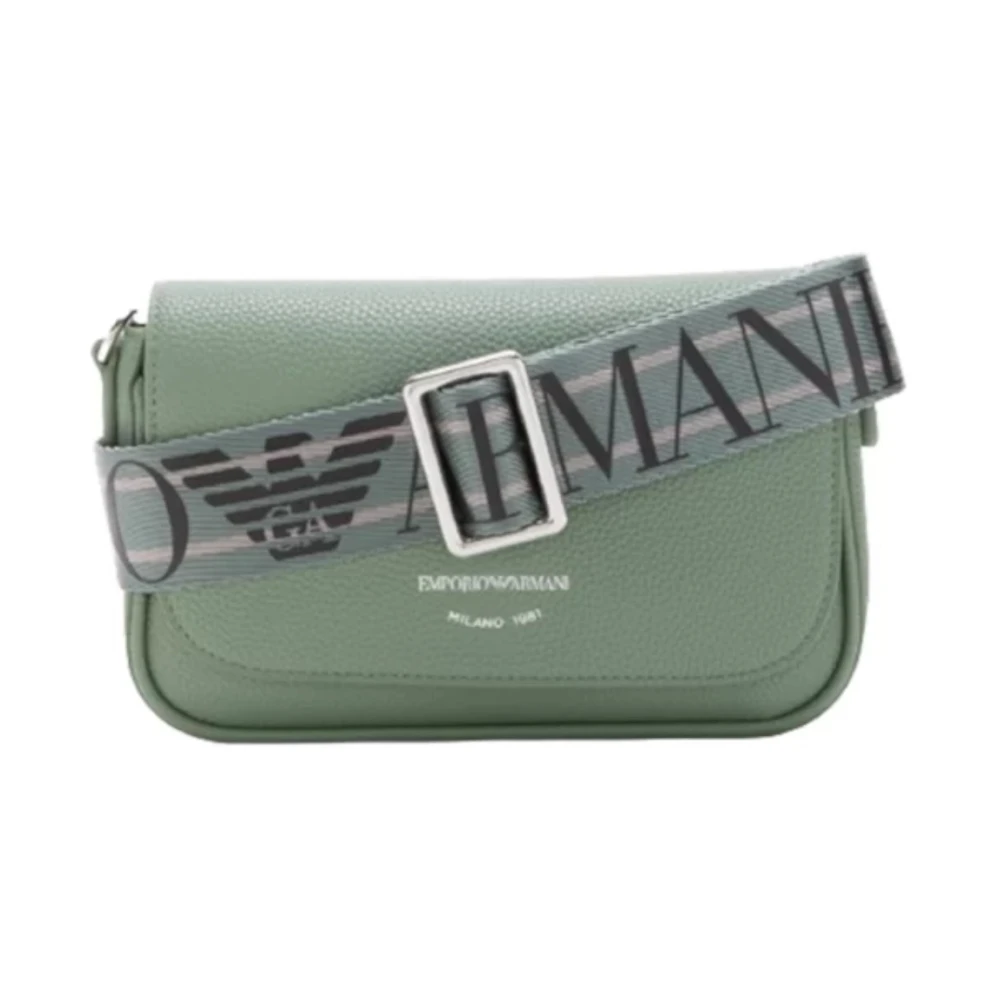 Emporio Armani Grön Mini Väska med Justerbar Rem Green, Dam