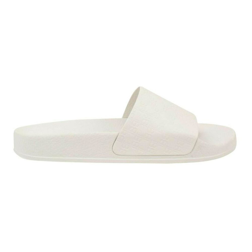 Witte discount leren slippers