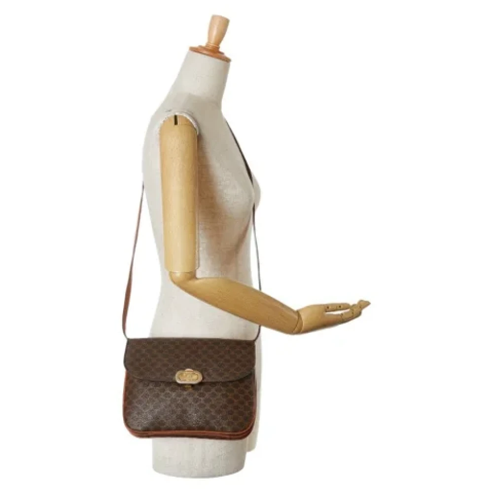 Celine Vintage Pre-owned Leather shoulder-bags Brown Dames