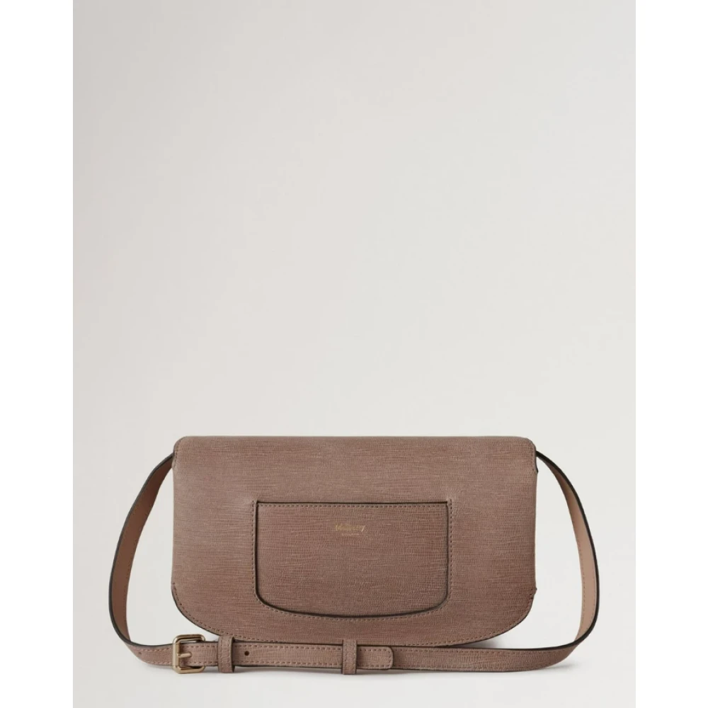 Mulberry Bruin Hout Gevoerd Suède Schoudertas Brown Dames