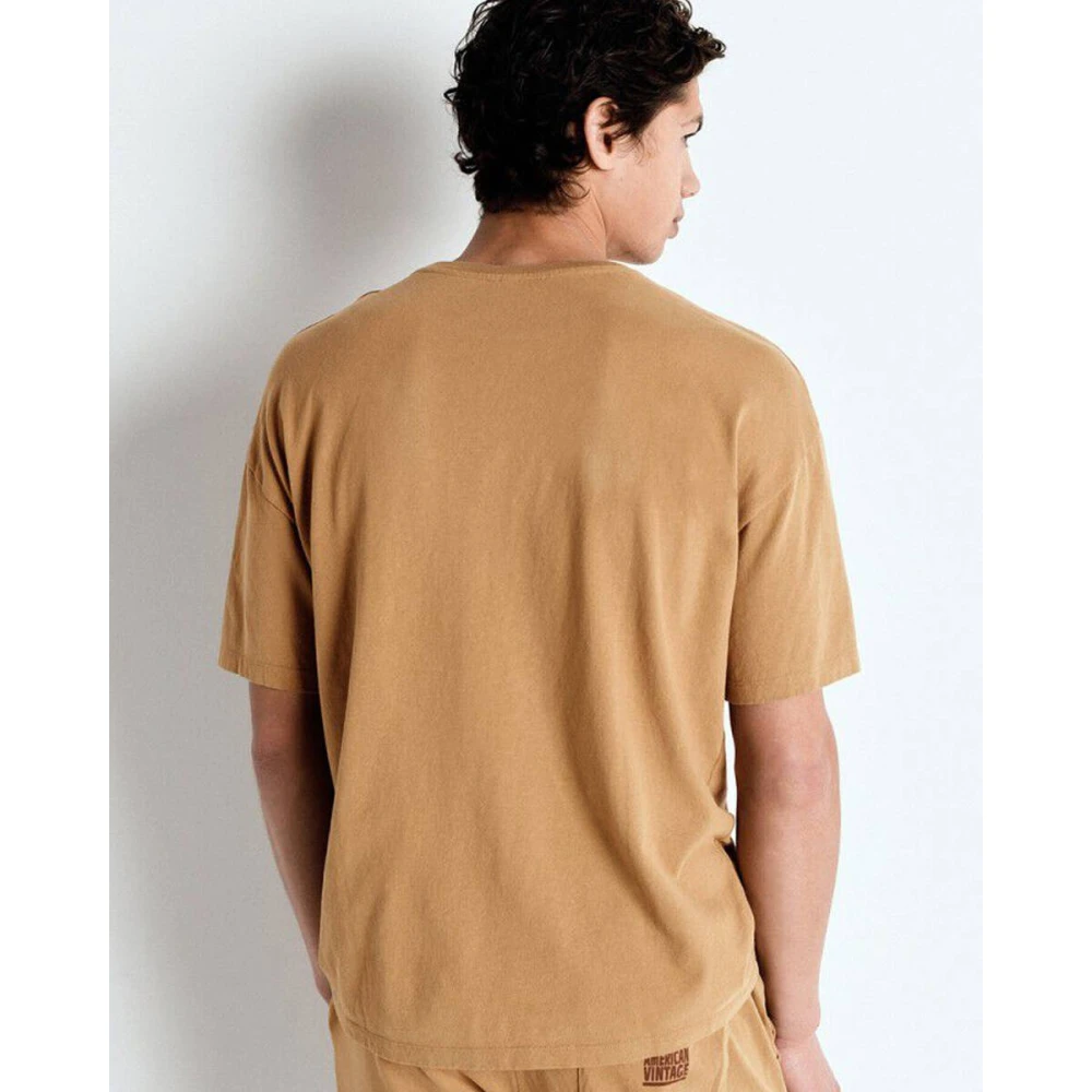 American vintage Korte mouw Myko02A T-shirt Brown Heren