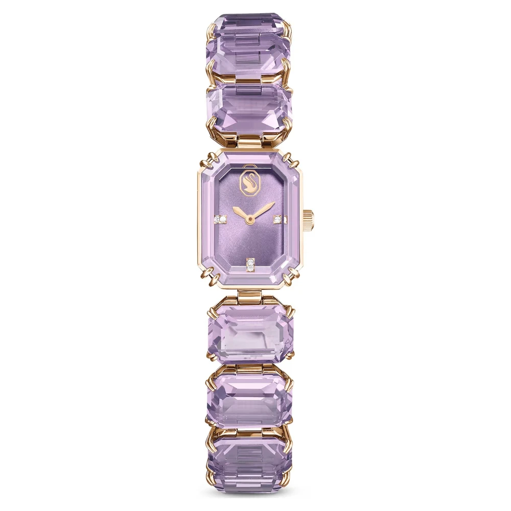 Swarovski Octagon 5722364 Damen Armbanduhr Quarz 23 mm Edelstahl Lila Swiss Made - Bild 3