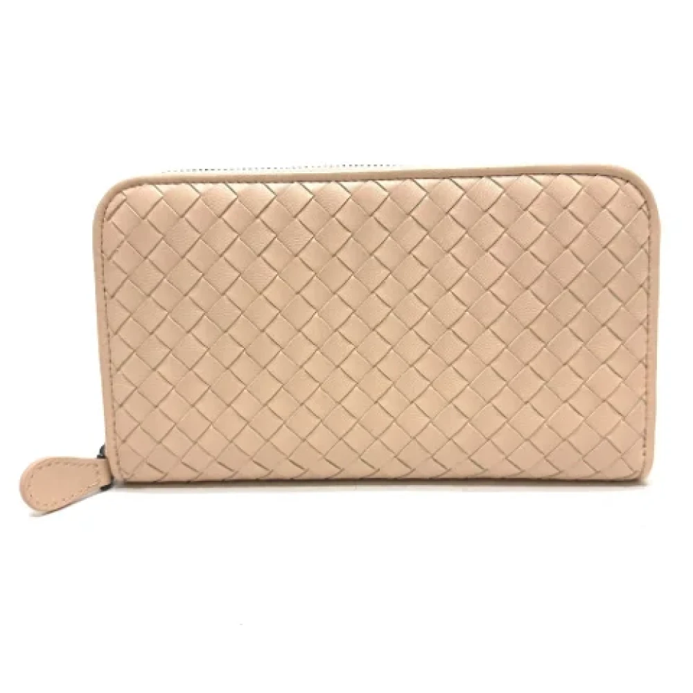 Bottega Veneta Vintage Pre-owned Leather wallets Pink Dames