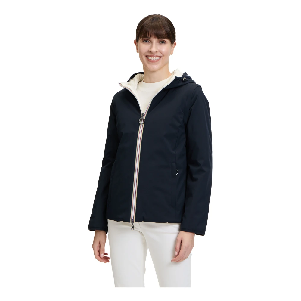 Betty Barclay Omkeerbare Hooded Jacket Waterdicht Blue Dames