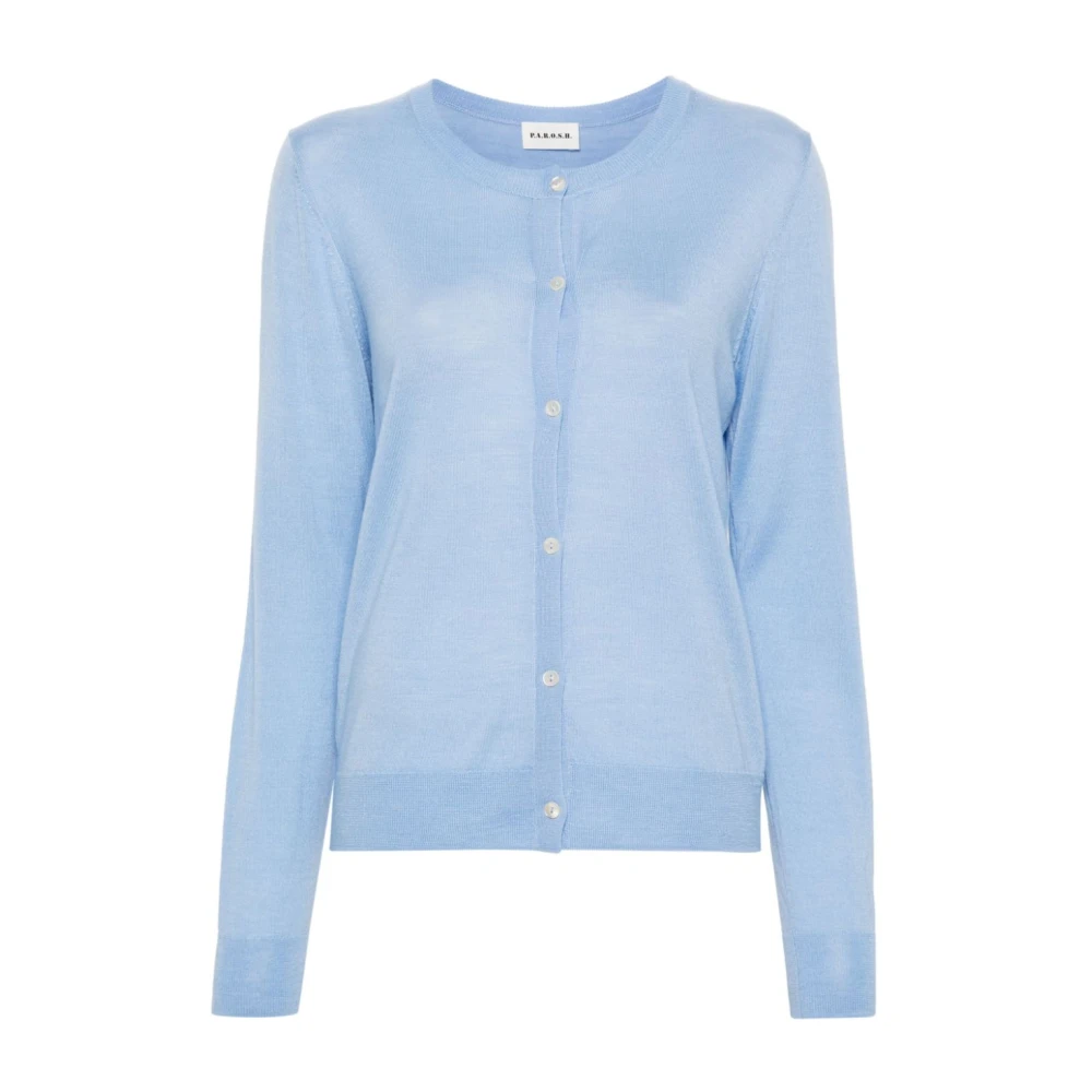 P.a.r.o.s.h. Stijlvolle Cardigan Sweaters Blue Dames