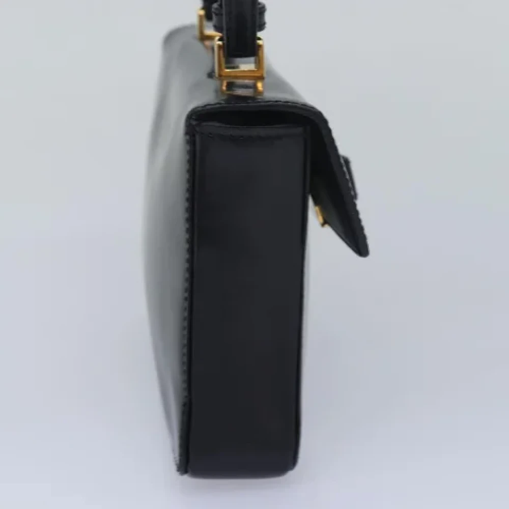 Prada Vintage Pre-owned Leather handbags Black Dames