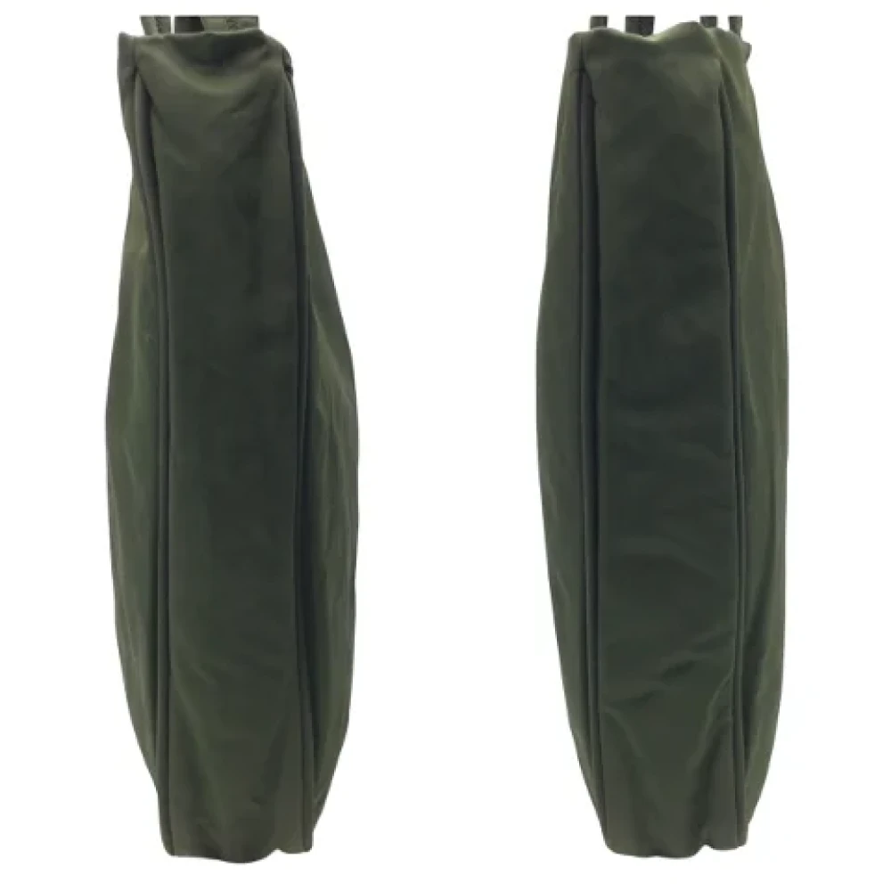 Prada Vintage Pre-owned Canvas shoulder-bags Green Dames