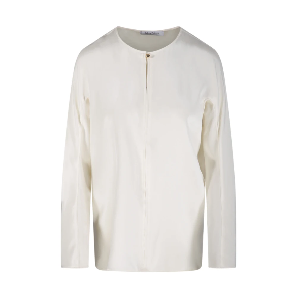 Max Mara Women's White Blouses, Xs, Mitico Shirt