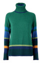 vert-uni-pour-femmes-et-col-roule-avec-des-details-multicolores-contrastants