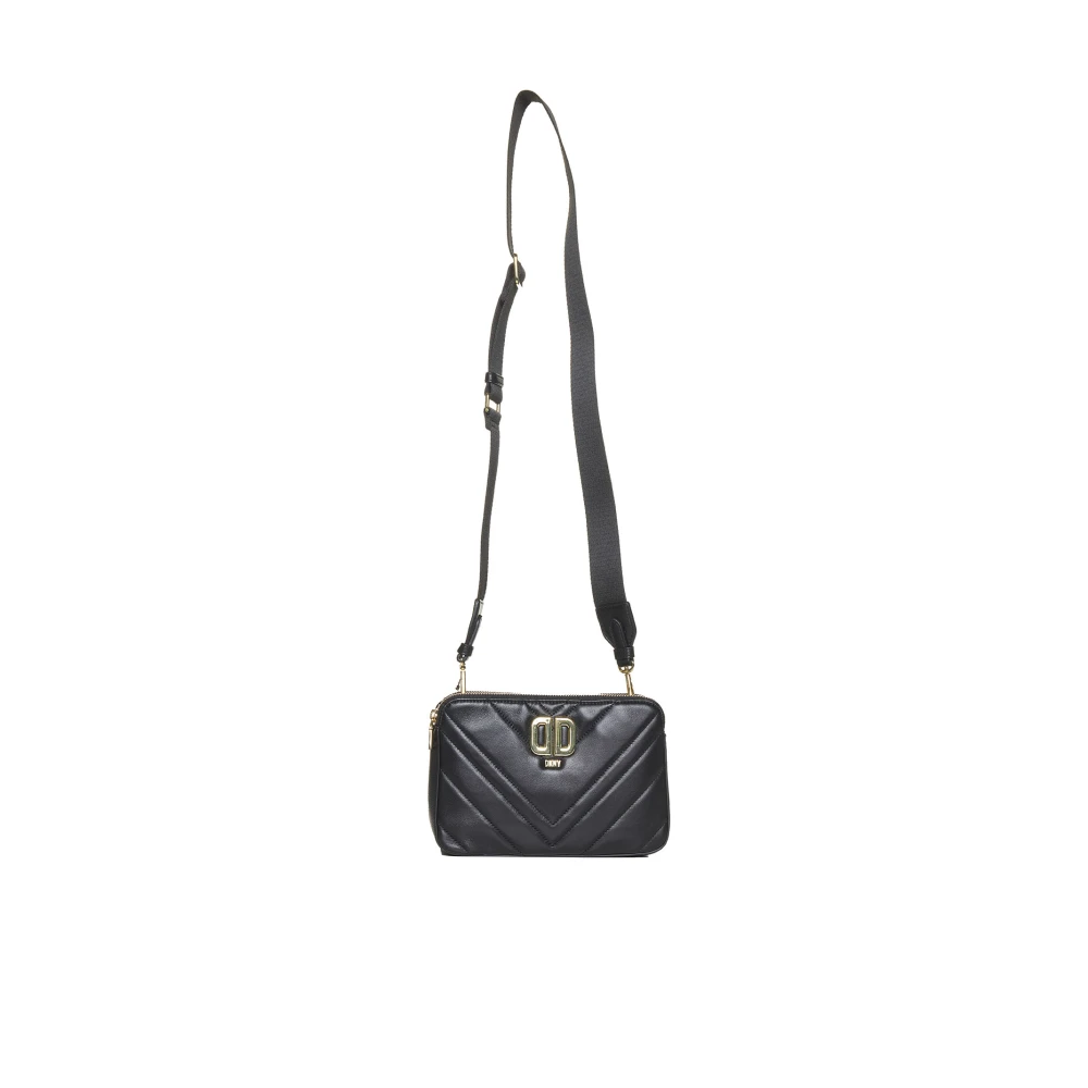DKNY Gewatteerde Crossbody Tas in Zwart Black Dames