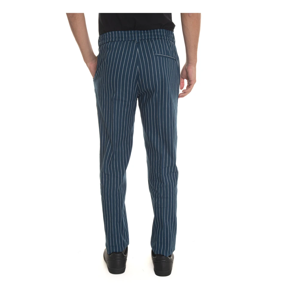 Berwich Gestreepte Kantstrik Linnen Broek Multicolor Heren