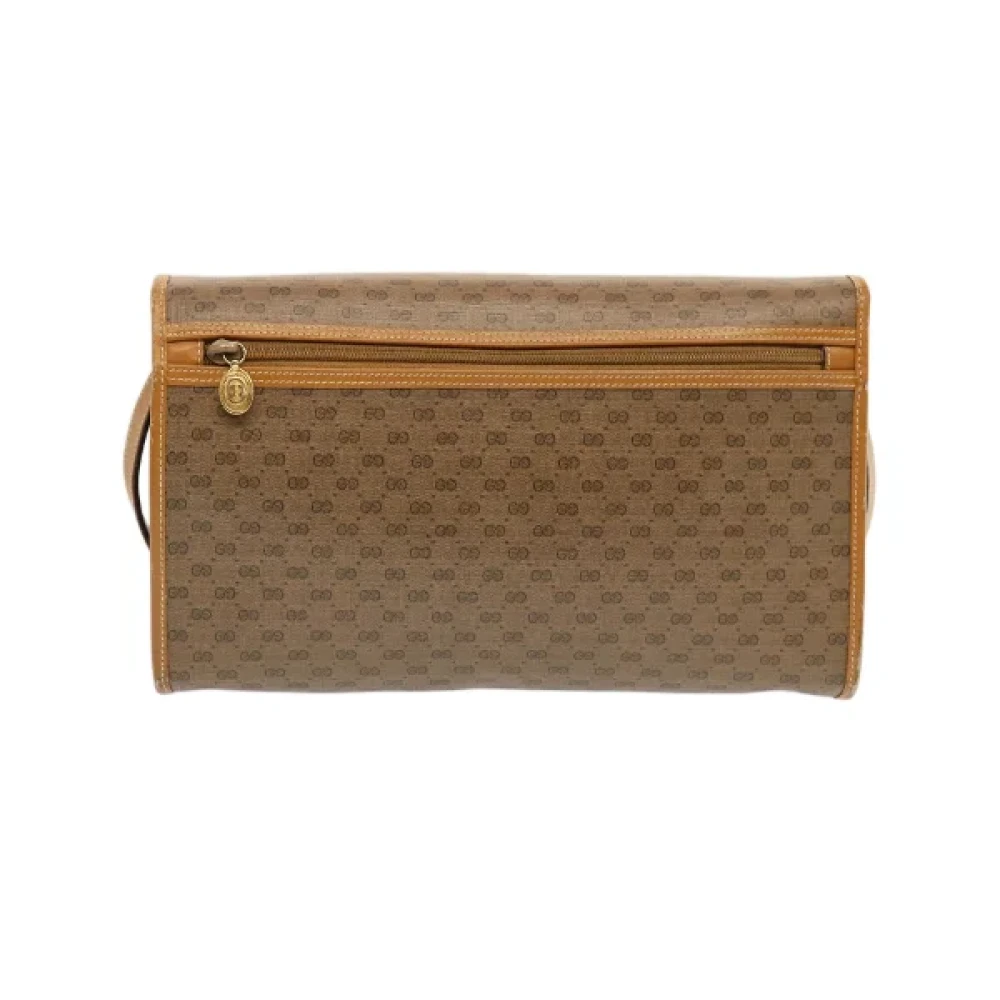 Gucci Vintage Pre-owned Canvas gucci-bags Beige Dames