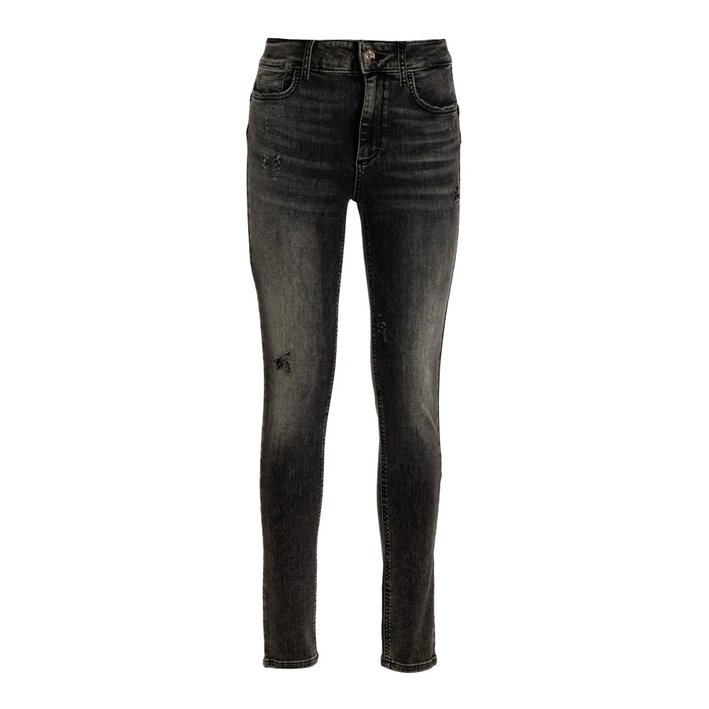 Liu Jo Skinny Jeans met Pailletten Gray Dames