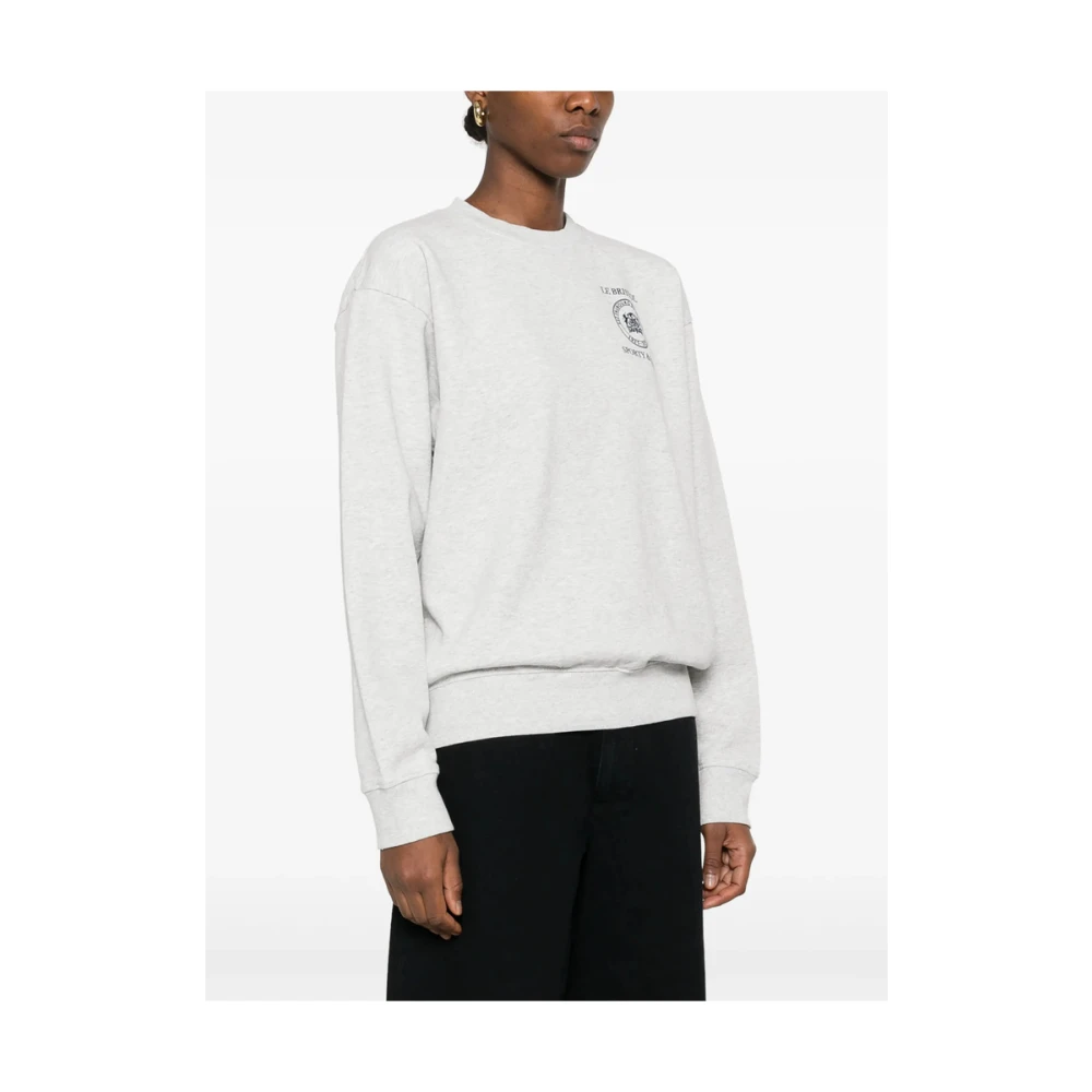 Sporty & Rich Grijze Crew Neck Sweater Gray Dames