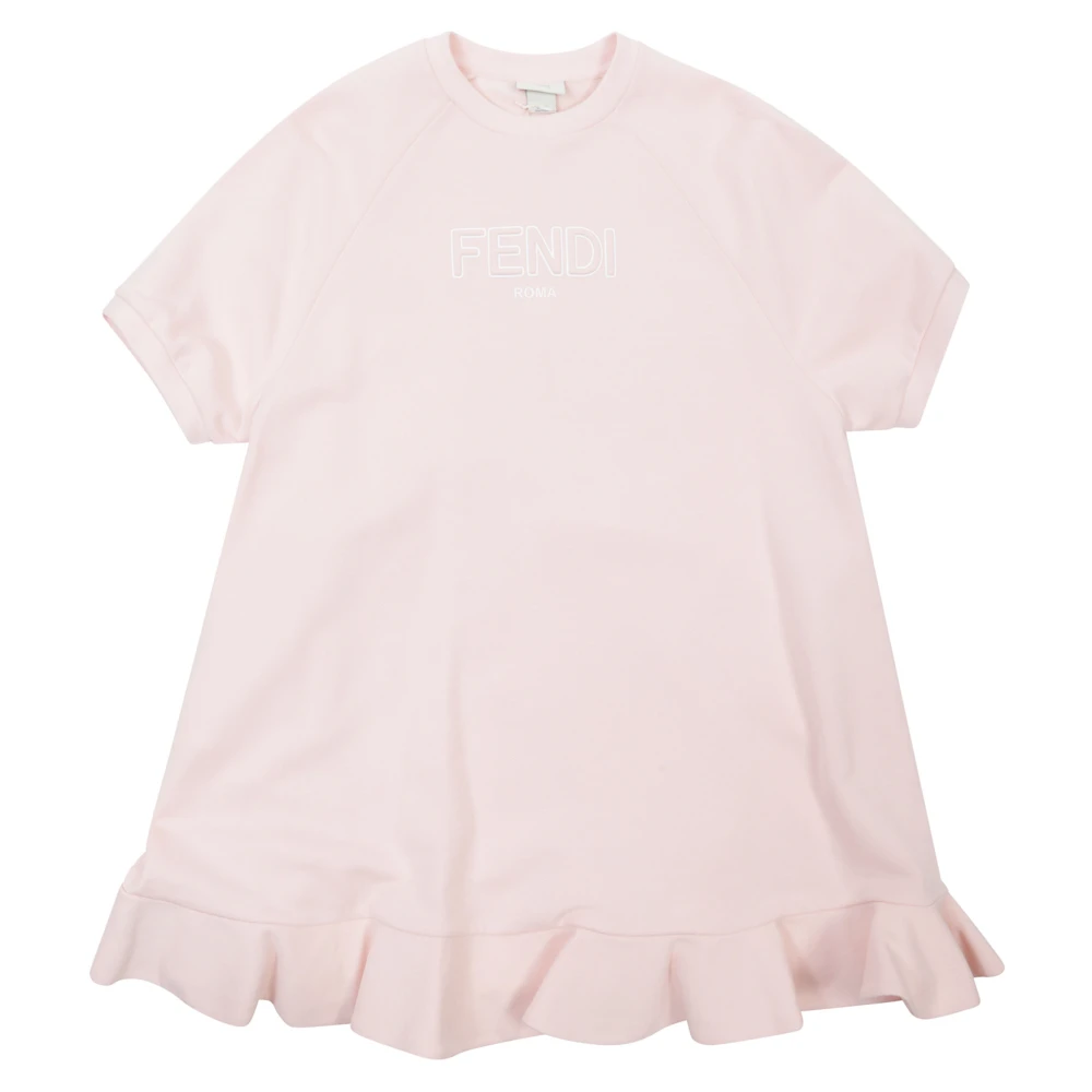 Fendi Girls Pink Dresses, 10 Y, Dresses