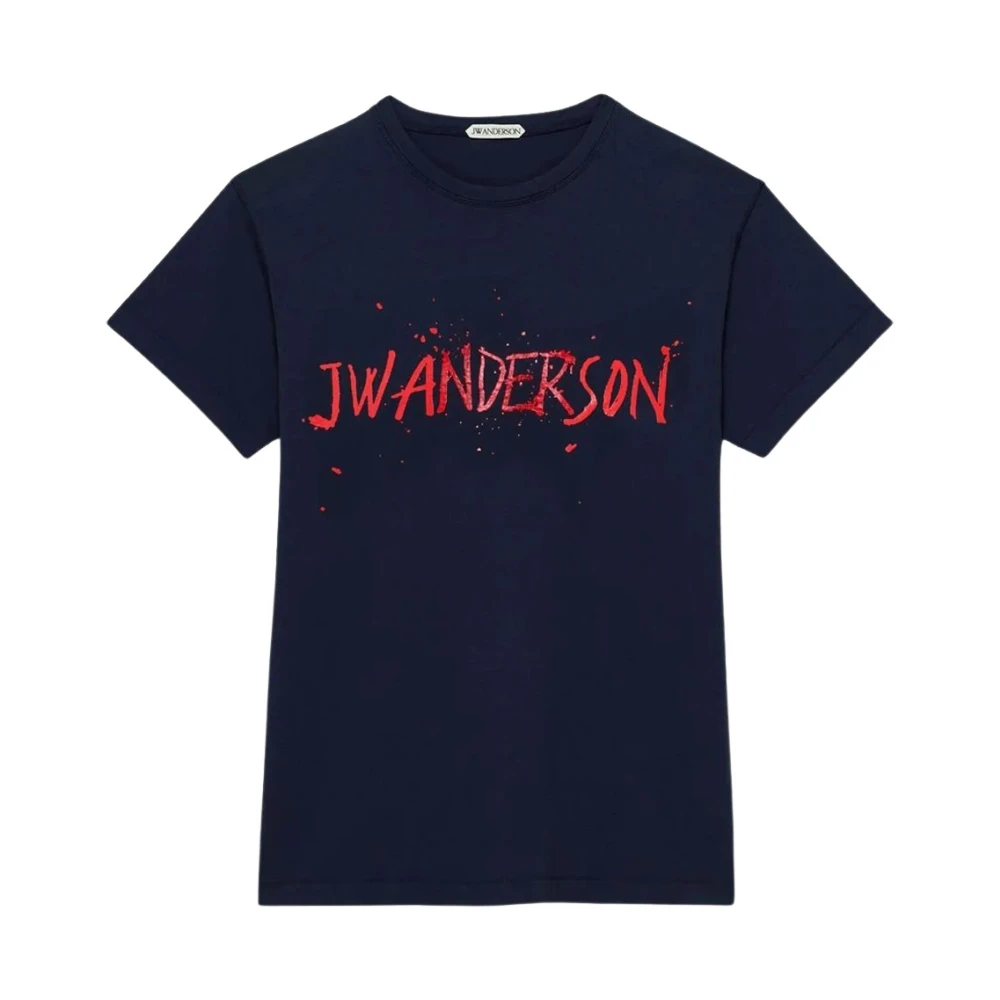 Jw Anderson Men's Blue Circular T-Shirt - T-Shirts - M - Tops