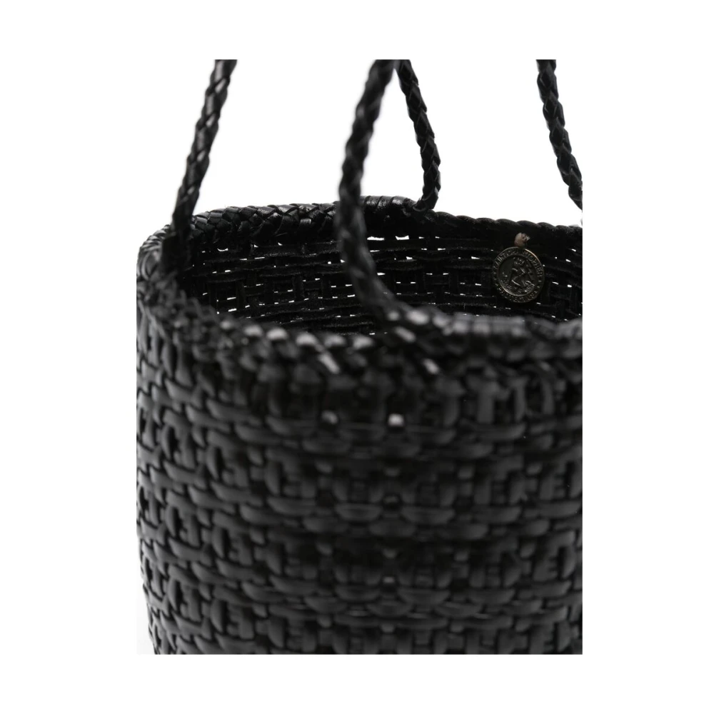 Dragon Diffusion Zwarte Leren Mand Weefsel Tote Black Dames