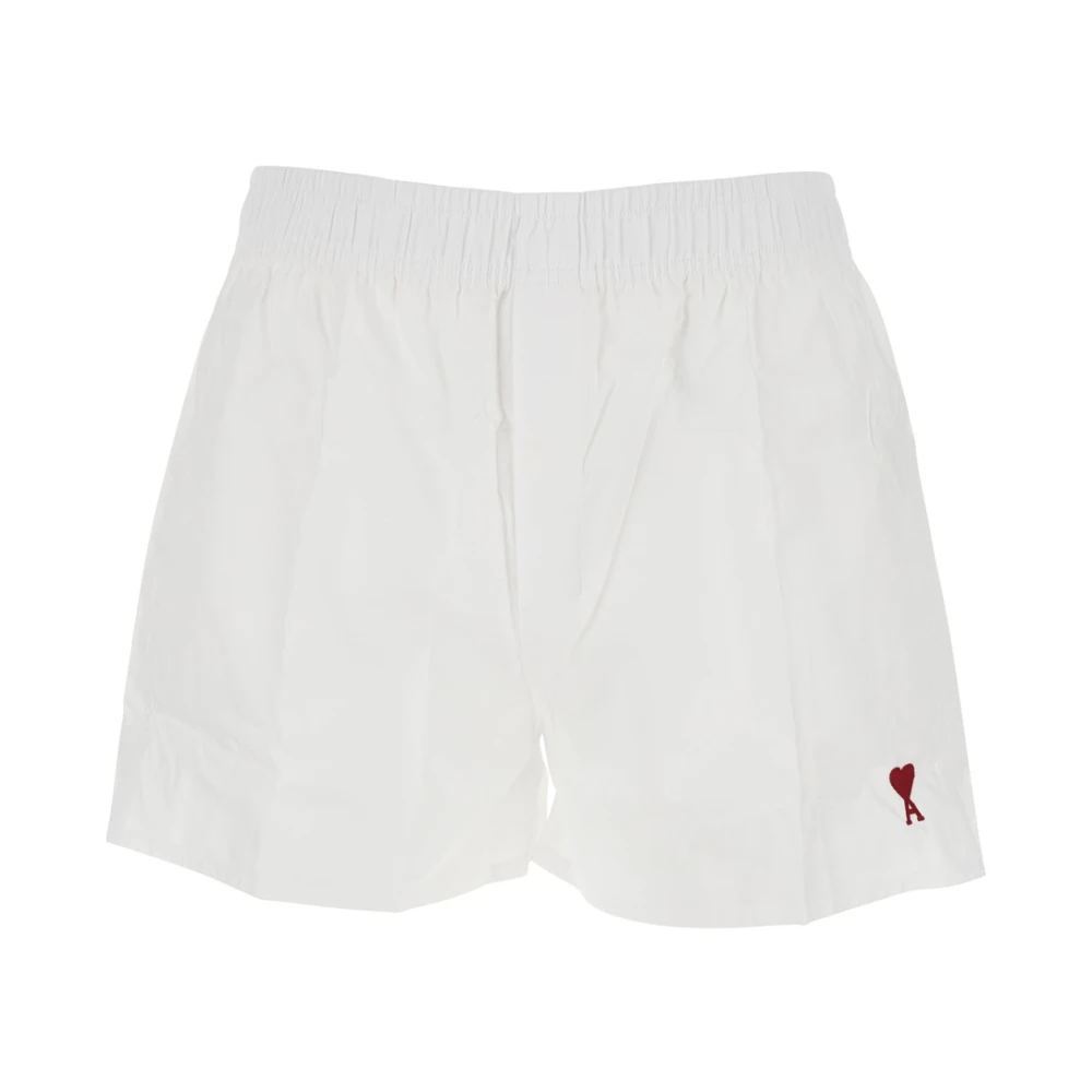Ami Paris Witte Hart Boxer Ondergoed White Heren