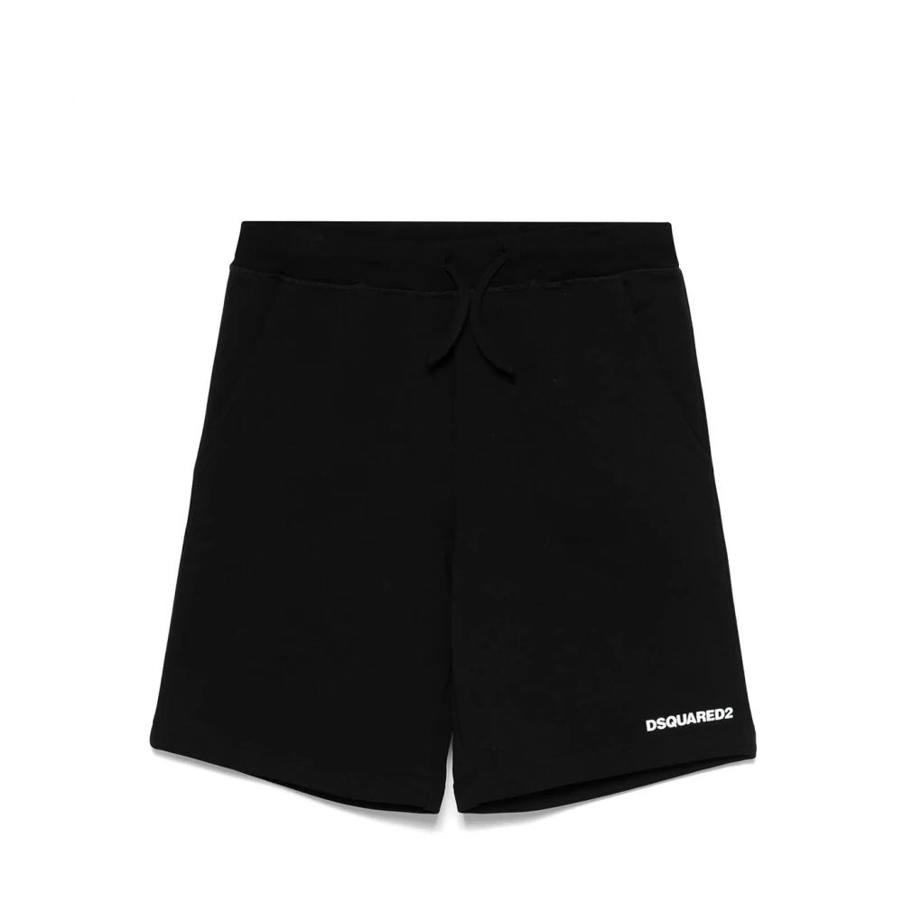 Dsquared2 Boys Black Shorts, 12 Y, Bermuda Shorts
