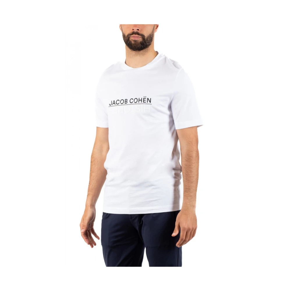 Jacob Cohën Heren Mode T-shirt White Heren