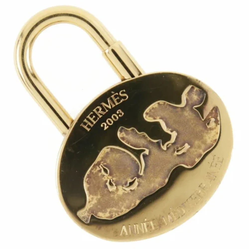 Hermès Vintage Pre-owned Fabric key-holders Yellow Dames