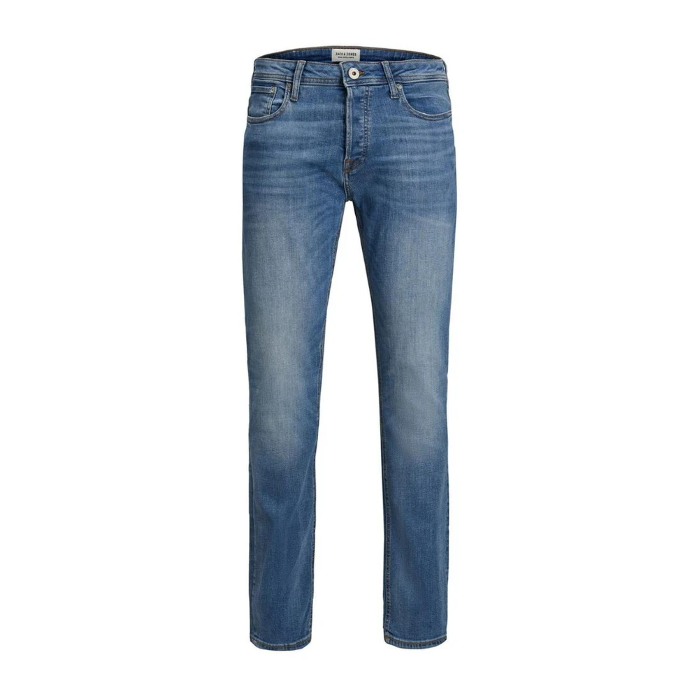 Jack & Jones Slim Stretch Cotton Jeans Collection - Male - Slim Fit Jeans - Blue - W28 L32 - Jeans