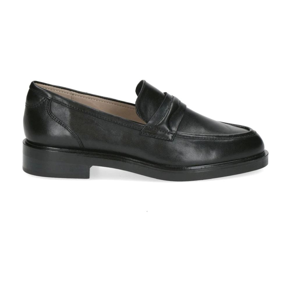 Caprice Women's Black Loafers, 5 Uk, Closed Loafers For