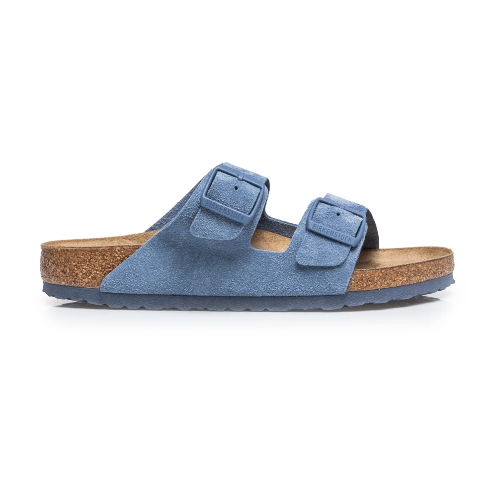 Birkenstock Arizona Blå Lädersandaler Blue, Herr