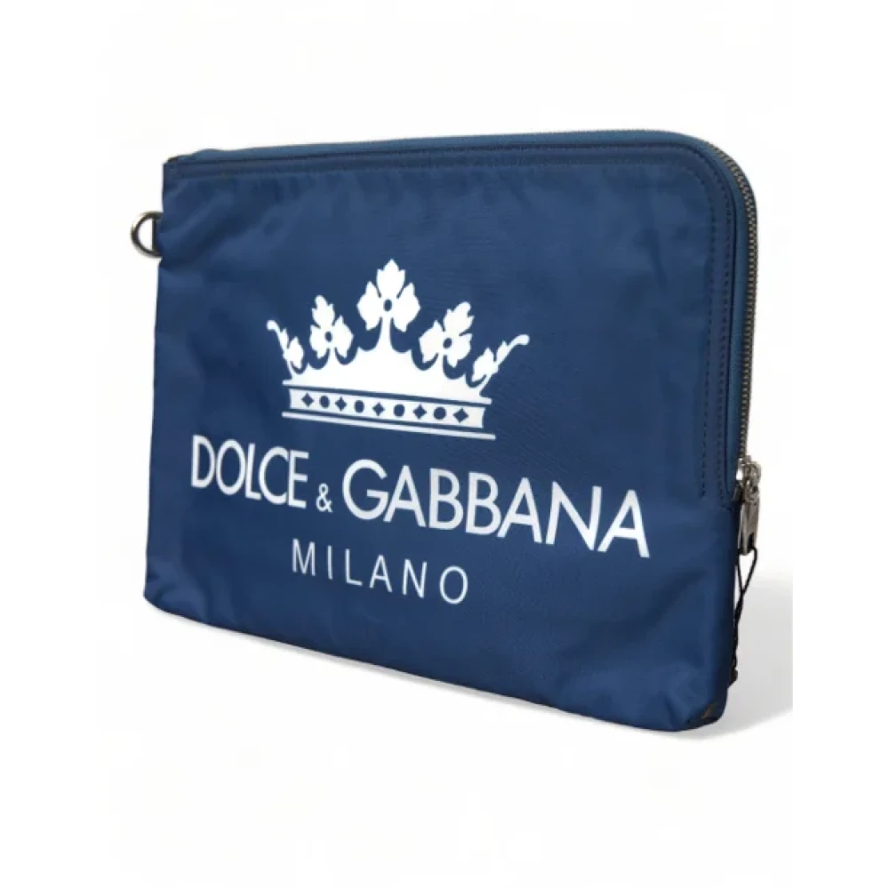 Dolce & Gabbana Pre-owned Fabric clutches Blue Dames