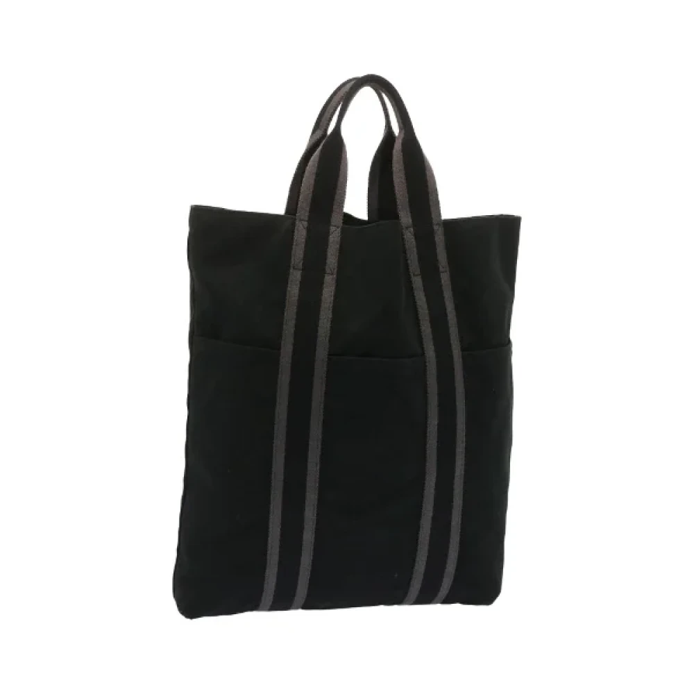 Hermès Vintage Pre-owned Cotton totes Black Dames